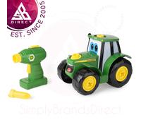 Tomy John Deere Build A Johnny Tractor Toy with Drill│16 Piece│For 18m+ Kids