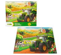 John Deere Kids Jigsaw Puzzle Box with 70 Heavy Duty Pieces - Farm Animals and Tractor Toy Puzzle Set - Educational Jigsaw Puzzles for 4 Year Olds and Above - Relaxing Family Jigsaw Board Game