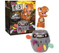 TOMY Pop Up Trex Classic Children's Action Game, Family & Preschool Kids Games, Jurassic World, for Children 4, 5, 6, 7, 8 Year Old Boys & Girls & Adults