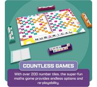 TOMY Numerical - Number Blocks Sequence Board Game - Build Sets, Use Score Boosters, Outthink Opponents - Strategy Board Games for Adults & Kids +10 Years - 2-4 Player Board Games for Kids & Adults