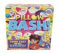 TOMY Party Game Pillow Bash - Funny, 2-10 Players, Ages 6+ - Blue/White