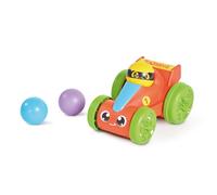 TOMY Pop & Go Racer Ball Popper Toy Car - Fun Push-Along Race Car with Pop-and-Play Action, Includes 3 Balls & Storage - Durable Toy for 18+ Months, Encourages Motor Skills & Pretend Play