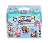 TOMY Stakimos Big Dreams 3 Pack | Kids Craft Set to Build Your Own Adorable 3D Characters from Recycled Polyester Craft Foam | No Glue or Cutting Needed | Craft Kits for Kids Ages 6+ Years