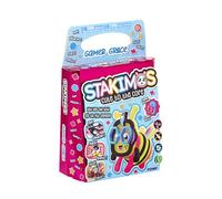 TOMY Stakimos Gamer Grace | Kids Craft Set to Build Your Own Adorable 3D Character from Recycled Polyester Craft Foam | No Glue or Cutting Needed | Craft Kits for Kids Ages 6+ Years