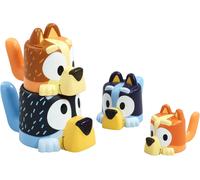 Toomies Bluey's Family Pourers with Designs Featuring Chilli, Bandit, Bingo, and Bluey - Nesting, Stacking Cups for Bath Time - Officially Licensed Bluey Toys - Baby Bath Toys for +18 Months