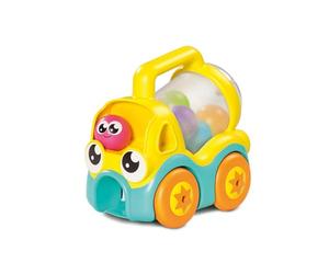 TOMY Toomies Pic and Pop Truck | Push Along Toy Truck Ball Popper with Spinning Barrel | Fun Cause and Effect Toys | Toddler Toys for 18 Month Old Plus