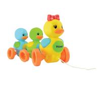 TOMY Toomies Quack Along Ducks Pull Along Toy | Educational Toddler Toy with Colours and Sounds | Learn to Walk Baby Toy Suitable From 12 Months, 1, 2