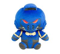 TOMY Warhammer Space Marine Mega Plush, Large Soft Collectible Figure, MkX Tacticus Armour Design, Officially Licensed, Ultramarine Style, Gift for Fans, Ages 12+, Warhammer 40,000 Toy