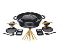 TomYang BBQ Premium Edition - The Original Thai Grill & Hot Pot with Swiss Coating, incl. Tableware and Recipes