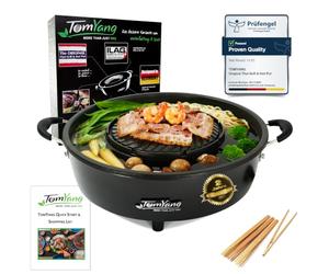 TomYang Hot Pot - The Original Thai Grill & Hot Pot, Electric Thai BBQ Multi Cooker, Swiss Coating, German Design, More than 100 Recipe Videos. Korean food, Hotpot chinese pot, Hot plate, Ramen bowl