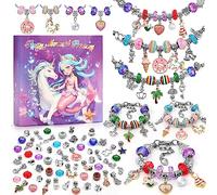 Tomylv Charm Bracelet Making Kits Jewellery Kit for Girls Arts and Crafts Kids DIY Craft Gifts 4 5 6 7 8 9 10 11 12 Year Old Birthday Christmas Teens Children, A-Purple