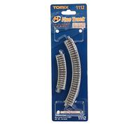 TomyTEC 011125 Model Railway Accessory 4 Curved Tracks, Radius 140 mm