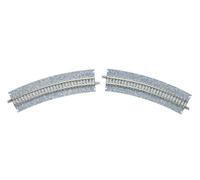 TomyTEC 017530 Model Railway Accessories 2 Curved Tracks with Radius 354 Überhöhung Diameter 22.5 mm