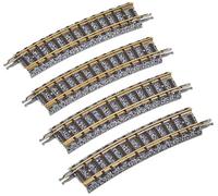 TomyTEC 018544 4 Track Curved in Gravel Bed 15 Degrees