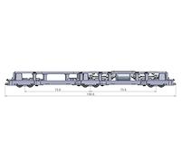 TomyTEC 319054 Chassis TM-LRT05 for Trams Type 5100 Model Kit, Multi-Coloured