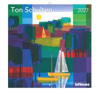 Ton Schulten 2027: Wandkalender 30x30 cm (30x60 cm geöffnet), Kunstkalender mit Landschaftsmosaiken von Ton Schulten