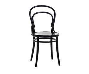 TON Ton no.14 chair Black stainedB123-New veneer seat