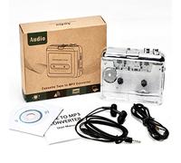 TON010 Portable Cassette to MP3 Player Mini USB Tape Player MP3 Converter with 3.5mm X Input Software CD Cassette ture dio Mc Player Compatible with PC Lap