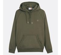 Tonal Embroidered Logo Hoodie Khaki