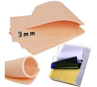 TONBAO 3mm Tattoo Practice Skin with Transfer Paper Kit - 5Pcs Practice Skin 3mm Thick Fake Skin with 30Pcs Tattoo Paper Stencil Paper