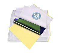 TONBAO 50 Sheets Tattoo Transfer Paper Professional Stencil Paper A4 Size with 4 Layers for Artists and Beginners