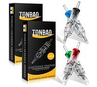 TONBAO Cartridge - 40pcs Disposable Cartridge Mixed Sizes 3RL 5RL 7RL 9RL 3RS 5RS 7M1 9RM for Machine Pen Supplies, Kit……