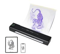TONBAO Portable Thermal Tattoo Stencil Printer H1 - Bluetooth & USB Tattoo Transfer Printer Machine, Compatible with iOS, Android, PC & Mac