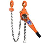 tonchean Chian Hoist 1-1/2 Ton 6m/20ft, Manual Lever Chain Hoist 3307lbs, Block and Tackle Pulley System, Hand Chain Hoists Come Along Winch Chain Manual Ratchet Hoist for Warehouse Garage Dock