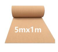 tonchean Cork Roll 6mm Thick 5mx1m Cork Boards for Walls High Density Cork Sheet Roll Large Cork Board Roll Natural Cork Tiles for Floor Home Board Corner Line Wall Line,Yellow