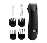 Tondeuse Corporelle Avec Écran Digital Rasoir Faible Bruit USB | Intimate Pubis Testicules Torse Two Aisselles | 4 Sabots Inclus | Comfortable Rasage & Sécurisé