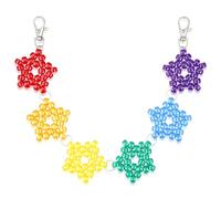 Tondiamo 1 Pcs Star Kandi Beads Pants Chain Pony Beaded Hip Hop Trousers Chains for Punk Jean Women Wallet Key Chain, about 13.78 inches/ 35 cm, Plastic, No Gemstone