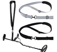 Tondiamo 2 Pcs Metal Detector Shoulder Strap Adjustable for Metal Detector Detecting Gold, Coin, Black, Gray
