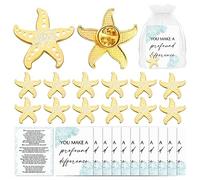 Tondiamo 24 Sets Starfish Story Gifts Employee Appreciation Gift with You Make a Profound Difference Starfish Lapel Pin Appreciation Cards Organza Bags Volunteer Appreciation Gifts for Staff