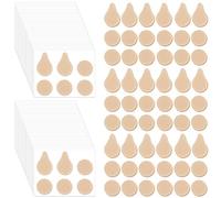 Tondiamo 300 Pieces Earring Support Patches Silicone Heavy Earring Support Backs Self Adhesive Ears Patches for Droopy Invisible Ears Stickers Long Time Wearing