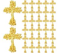 Tondiamo 50 Pcs Tree of Life Cross Lapel Pins Bulk Christian Religious Lapel Pin, Easter Cross Brooches for Easter Church Gifts, 1.18 inches/ 3 cm, Metal, no gemstone
