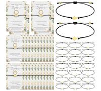 Tondiamo Baptism Cross Bracelets Gifts for Guests First Communion Party Favors Bulk Adjustable Religious Bracelets Baptism Thank You Cards Christian Gift for Baby Shower Souvenirs Prayer, from 6.3
