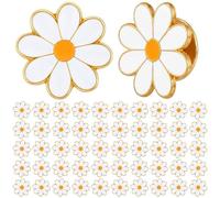 Tondiamo Daisy Award Pin for Nurses Flower Enamel Lapel Pins for Backpacks Bags Creative Daisy Brooches Steampunk Brooches for Hats Clothes Women Men Nurse Day Gifts, approximately 0.98 inches/2.5 cm
