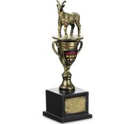 Tondiamo Fantasy Football Trophy 2025 Goat Trophy Award Funny Toilet Bowl Award Greatest of All Time for Competitions First Last Place Champions Winner Loser(Goat)