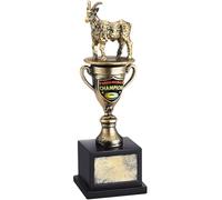 Tondiamo Fantasy Football Trophy 2025 Goat Trophy Award Funny Toilet Bowl Award Greatest of All Time for Competitions First Last Place Champions Winner Loser(FFL Goat)