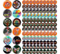 Tondiamo Hispanic Heritage Month Buttons Pins Bulk 2.24 Inch Spanish Heritage Buttons National Latino Brooch Pins Hispanic Gift Decoration for Teacher Supplies Rewards, multi color, 2.24 inches/ 5.7