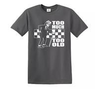 Tone 2 The Specials Reggae Ska Rude Retro Charcoal T-Shirts Men's 70s 80s Tops(Too MUEVOLUTION,4XL)
