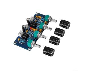 Tone Board Preamp with Treble Bass Volume Control - NE5532 Dual Core Audio Pre-Amplifier Module for DIY HiFi Sound System Decoder Kit 91x39mm