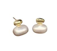 Tone Brushed Alloy Earrings Portable Contemporary Designs for Sensitive Skin Modern Minimalist Earrings