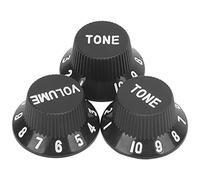 Tone Control Knob, Electric Guitar Replacement Parts 1 Volume 2 Tone Guitar Adjustment Knobs Guitar Control Knobs for Music Lovers