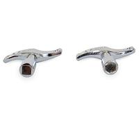 Tone Deaf Music Pair of Drum Tuning Keys (pack of 2). Square and Hexagonal designs. (1x Hex 1x Square)