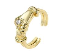 Tone Embraces Handshake Rings Adjustable Open End Design Lightweight Alloy Jewelry for Couples and Everyday Wear Gold Silver Embraces Rings