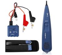 Tone Generator and Probe Kit, Wire Tracer Circuit Tester 200EP High Accuracy Inductive Amplifier Cable Toner RJ11 Adjustable Volume with Storage Bag, Telephone Line Finder Network Cable Collation