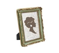 Tone Link. Vintage Picture Frame 5x7 Inch, Luxury Antique Photo Frames with Glass Front, Tabletop Wall Hanging, Gold and Sage Green