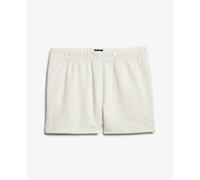 Tone-on-tone embroidered shorts for women Superdry Athletic Essentials Blanc S