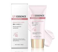 Tone-Up Sunscreen SPF 50, UV Essence Pink Brightening Broad Spectrum Sunscreen, Korean Sunscreen for Face, Non-Greasy Lightweight & Hydrating for All Skin Tones, 50g (1 Pack)